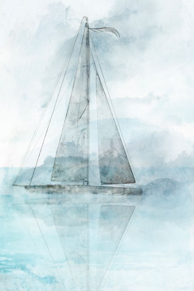 Sailing Boat II art print by Ken Roko for $57.95 CAD