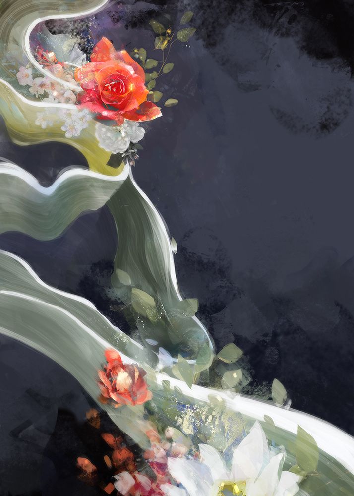Floral Neuron I art print by Ken Roko for $57.95 CAD