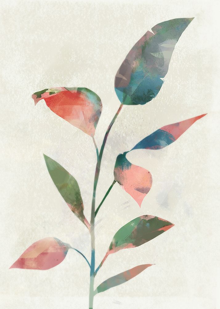 Gentle Leaves in Soft Colors art print by Ken Roko for $57.95 CAD
