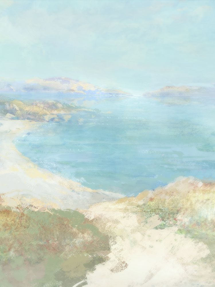 Tranquil Coastline Under Soft Skies art print by Ken Roko for $57.95 CAD