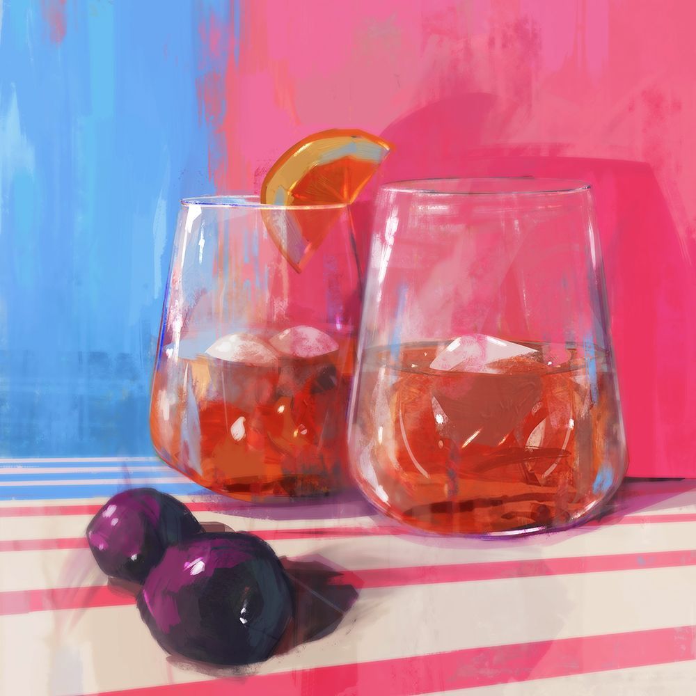 Cocktails in Vibrant Hues art print by Ken Roko for $57.95 CAD