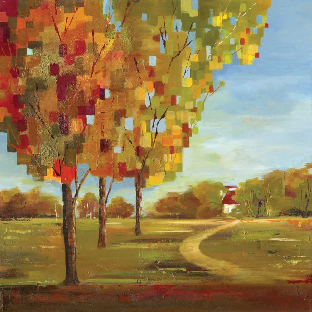 Mosaic Landscape I art print by Lera for $57.95 CAD