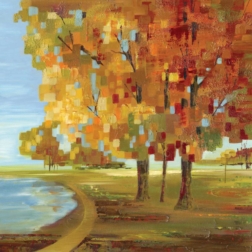 Mosaic Landscape II art print by Lera for $57.95 CAD