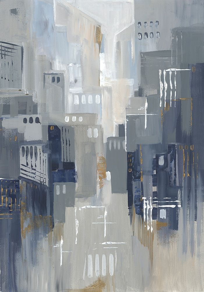 Indigo City II art print by Lera for $57.95 CAD