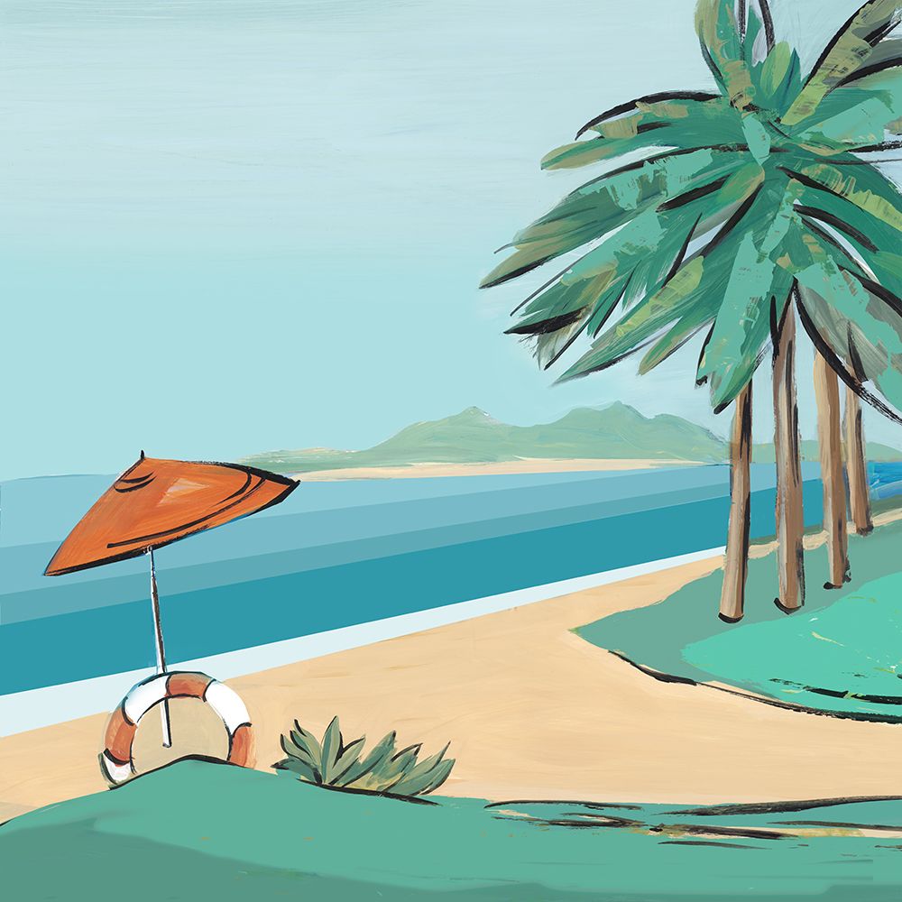 Sandy Beach art print by Lera for $57.95 CAD
