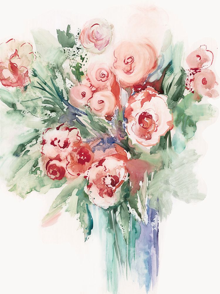Roses in a Vase II art print by Lera for $57.95 CAD