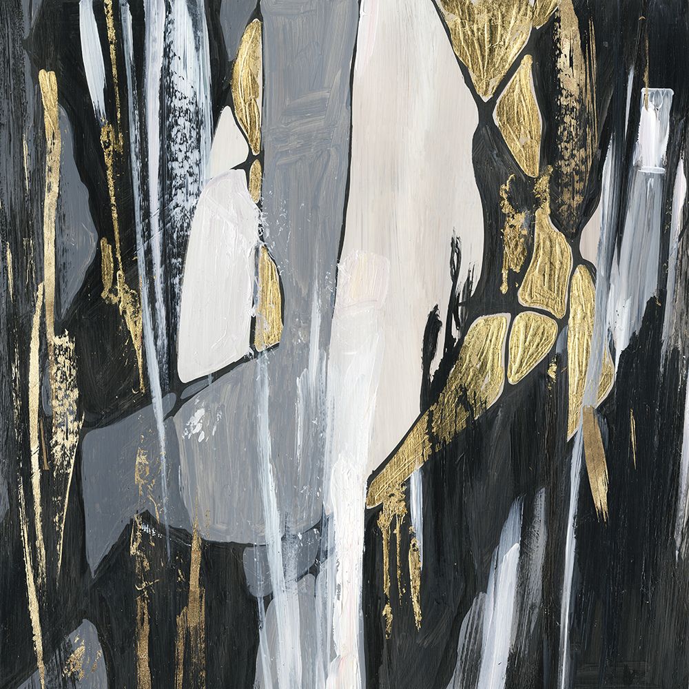 Golden Patches I art print by Lera for $57.95 CAD