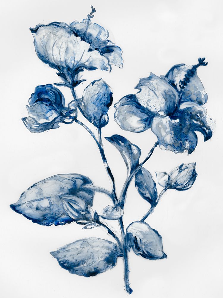 Blue Blooming art print by Lera for $57.95 CAD