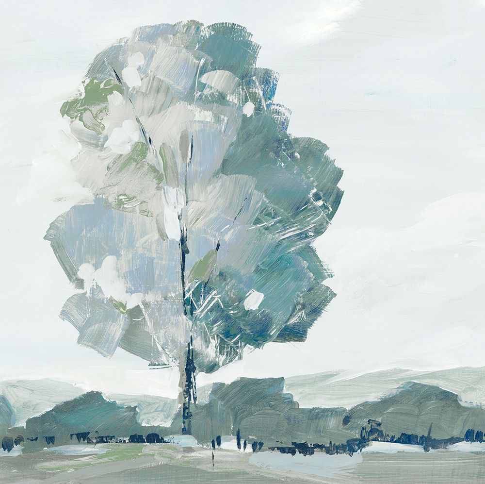 Blue Tree Forest I art print by Lera for $57.95 CAD