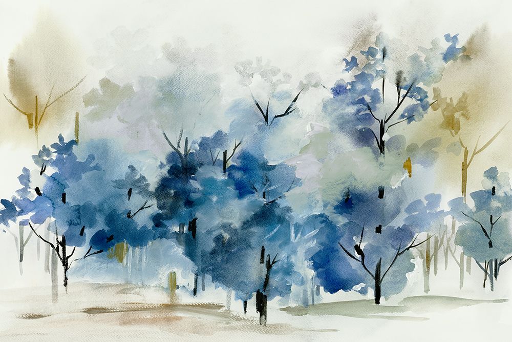 Standing Still Blue I art print by Lera for $57.95 CAD