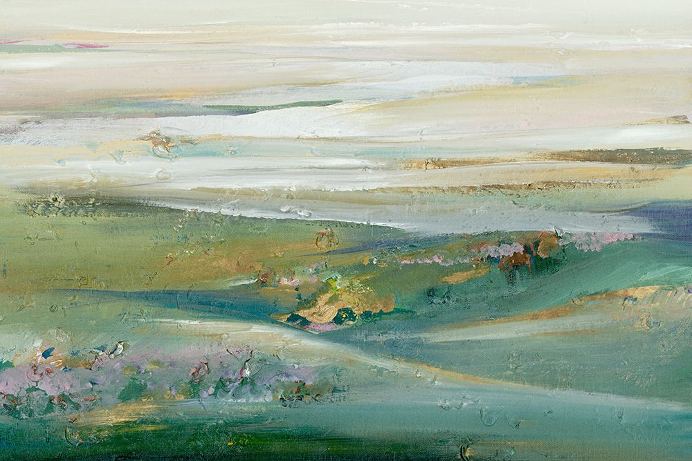 Green Sunset Pasture art print by Lera for $57.95 CAD