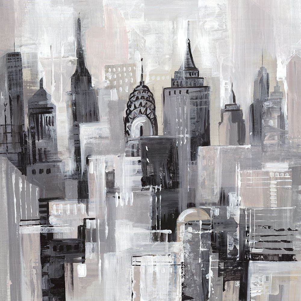 Pink Manhattan Impressions I art print by Lera for $57.95 CAD