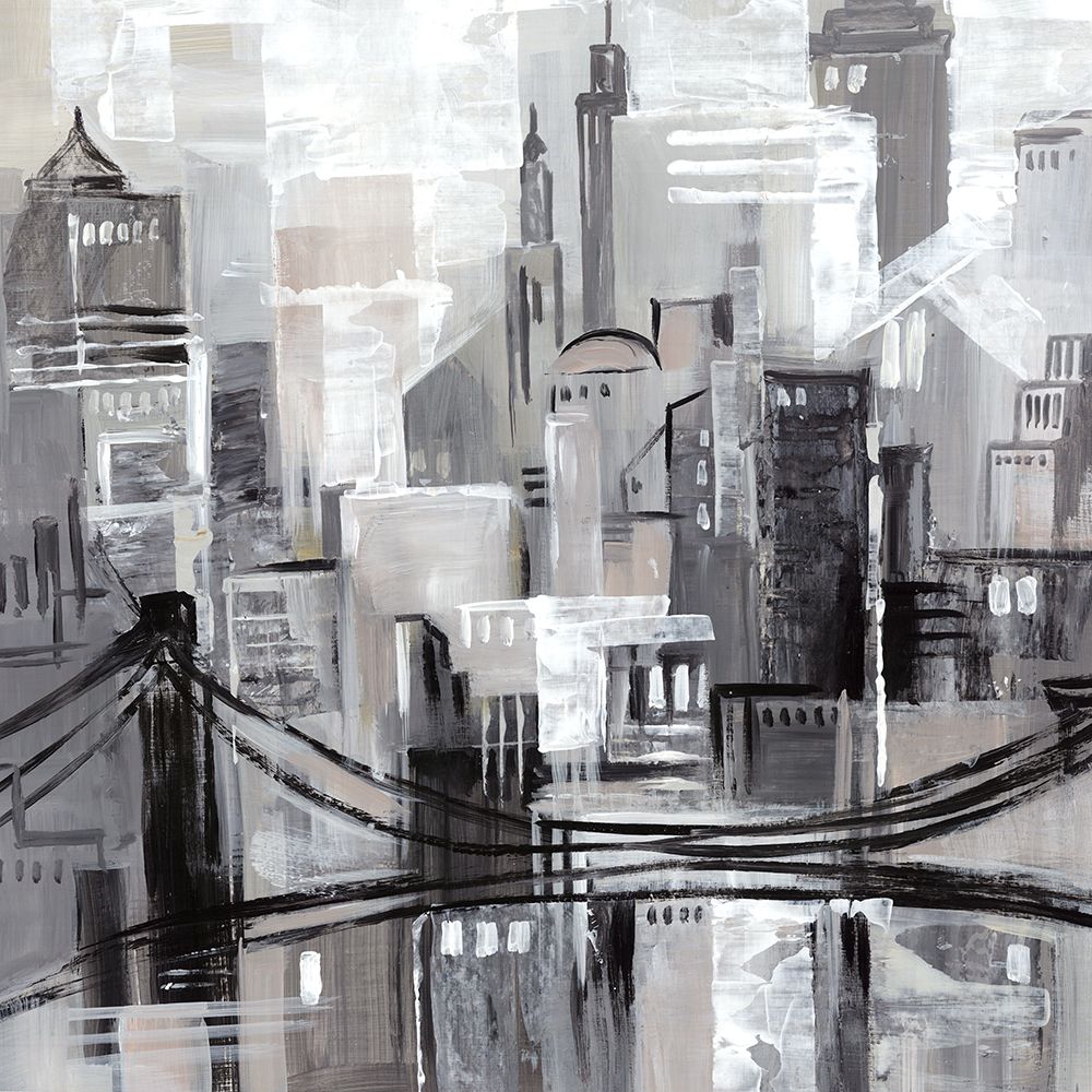 Pink Manhattan Impressions II art print by Lera for $57.95 CAD