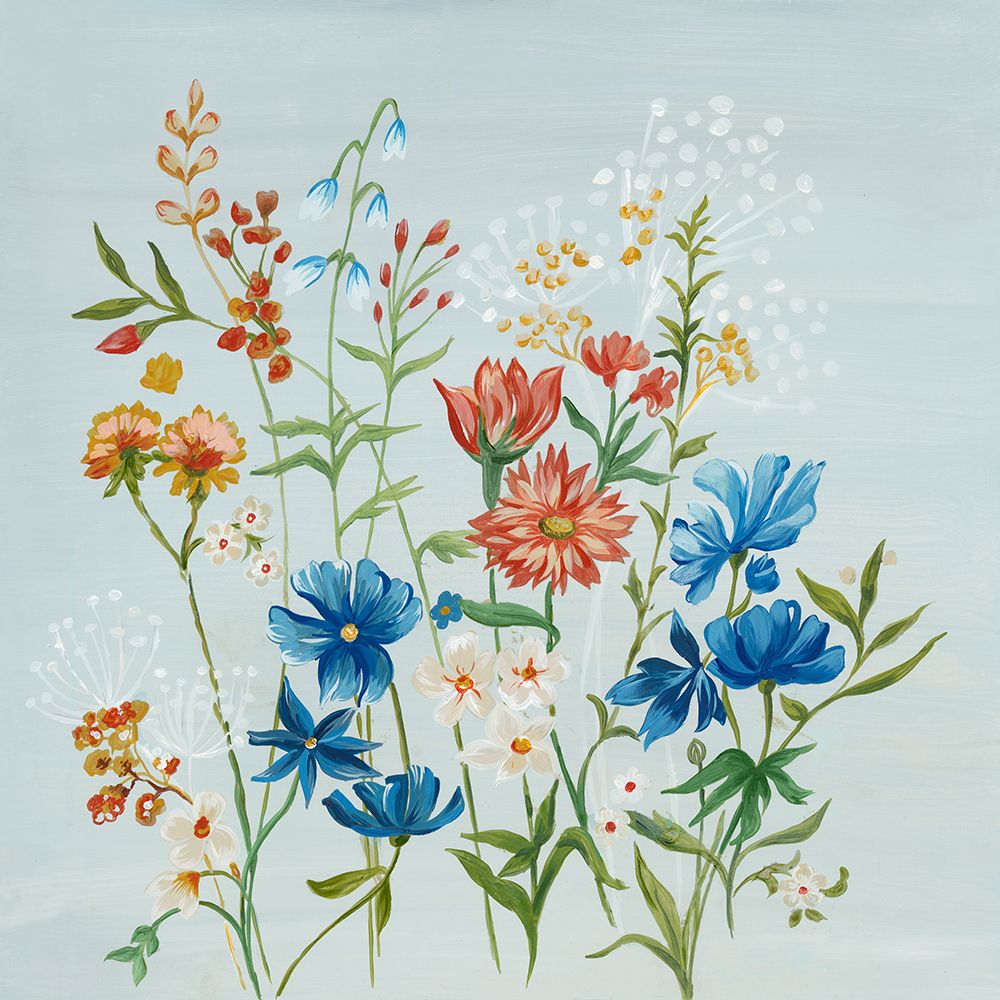 Blossoming Wildflowers in Soft Hues art print by Lera for $57.95 CAD