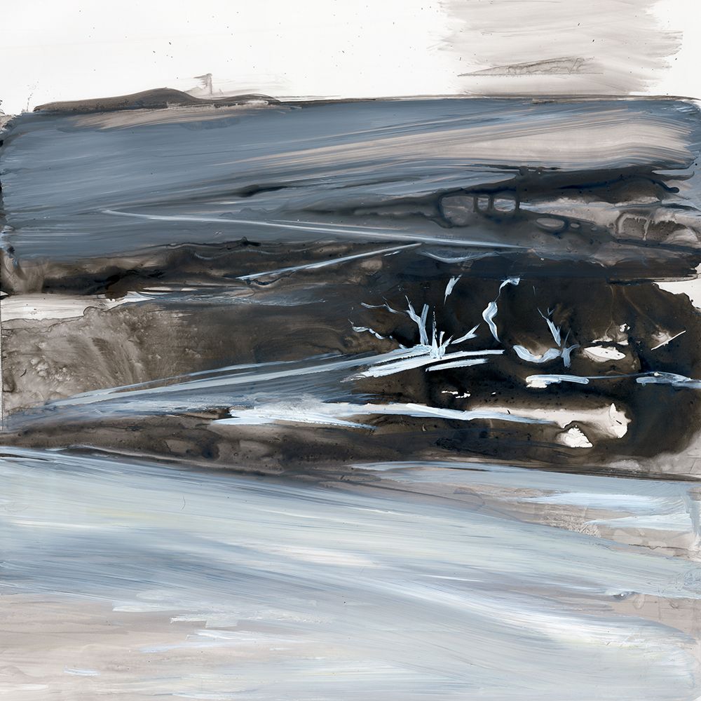 Bleak Winter Landscape with Trees art print by Lera for $57.95 CAD