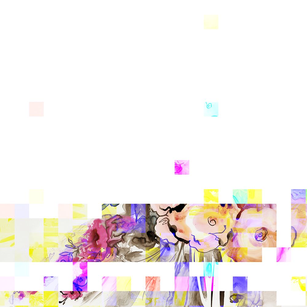 Vibrant Floral Cascade I art print by Lera for $57.95 CAD