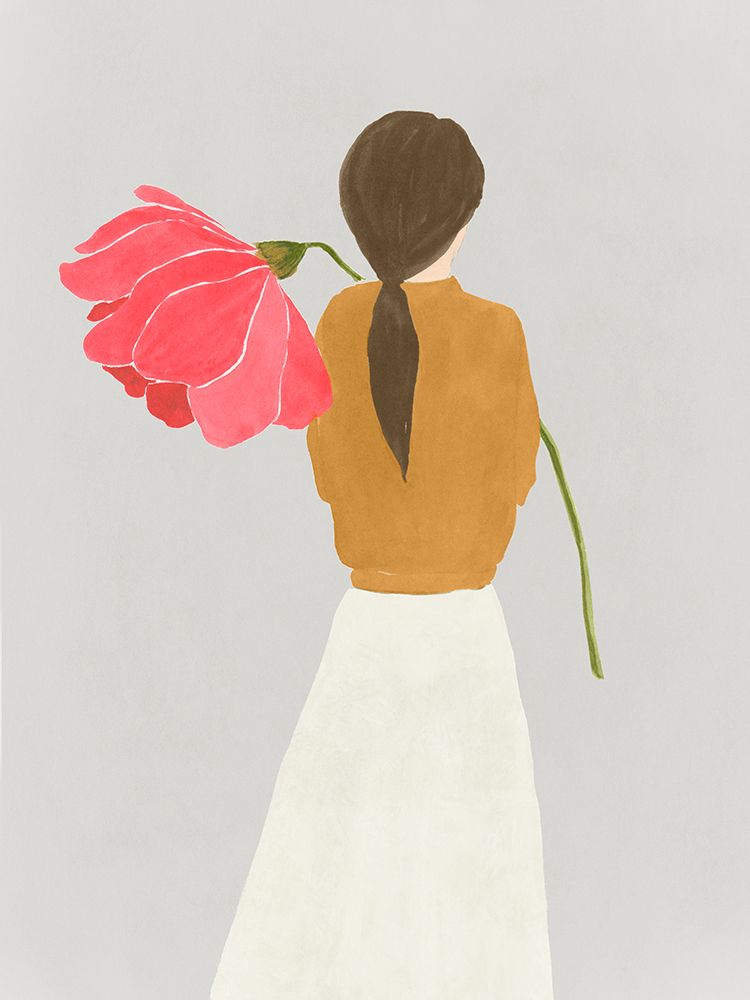 Flower Woman I art print by Lily K for $57.95 CAD