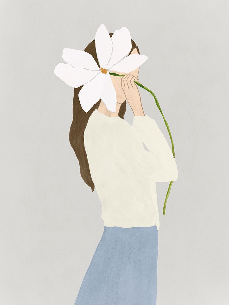 Flower Woman II art print by Lily K for $57.95 CAD