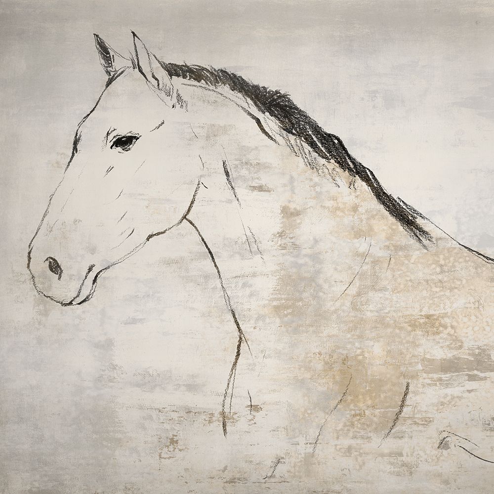 Horse I art print by Lily K for $57.95 CAD
