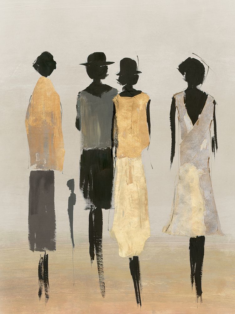 Fashionable Ladies II art print by Lily K for $57.95 CAD