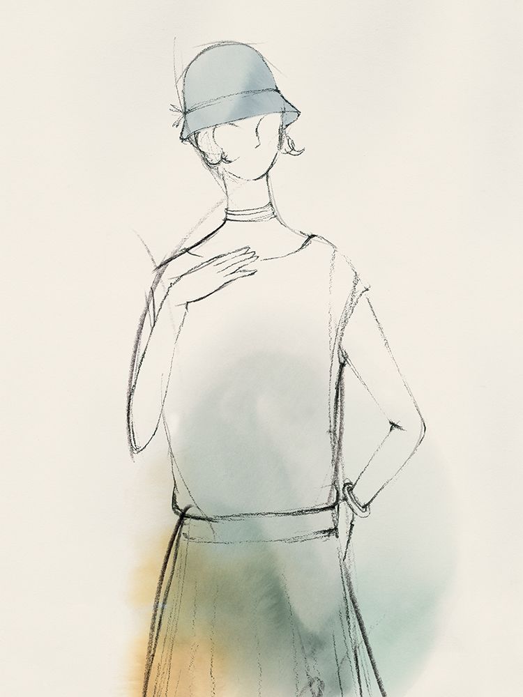 Fashion Girl I art print by Lily K for $57.95 CAD