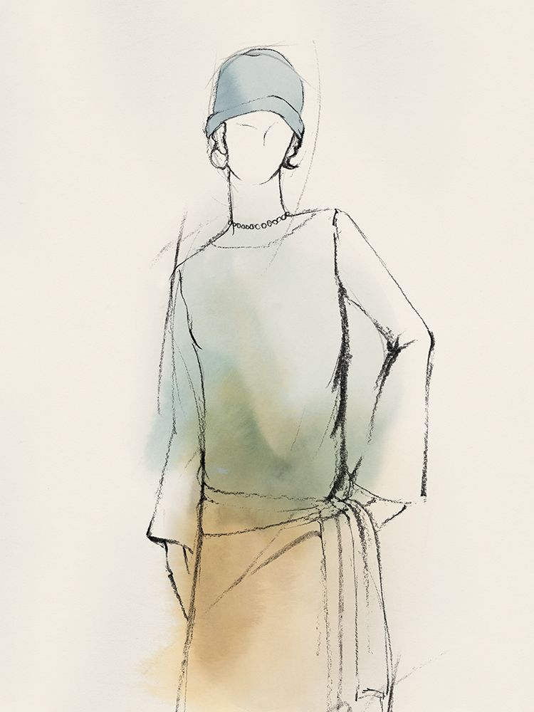 Fashion Girl II art print by Lily K for $57.95 CAD