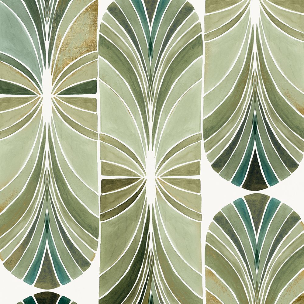 Palm Art Deco II art print by Lily K for $57.95 CAD