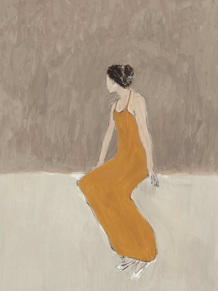 Seated in a Quiet Moment art print by Lily K for $57.95 CAD