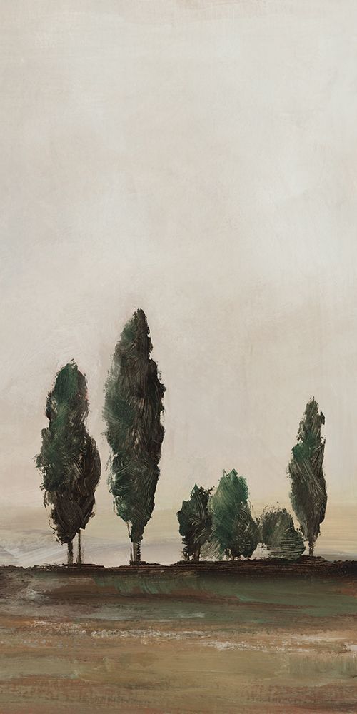 Trees Under a Vast Sky II art print by Lily K for $57.95 CAD
