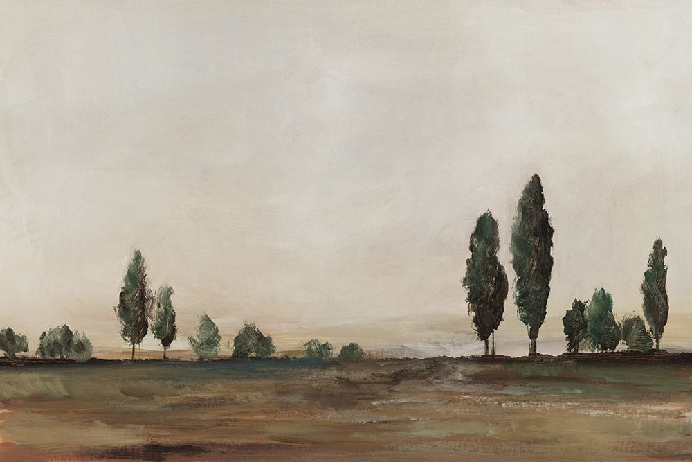 Trees Under Vast Quiet Sky art print by Lily K for $57.95 CAD