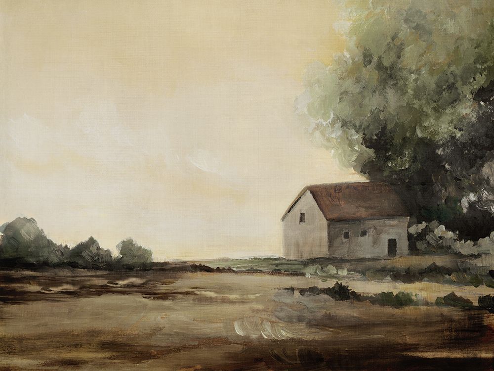 Quiet House in Vast Landscape art print by Lily K for $57.95 CAD