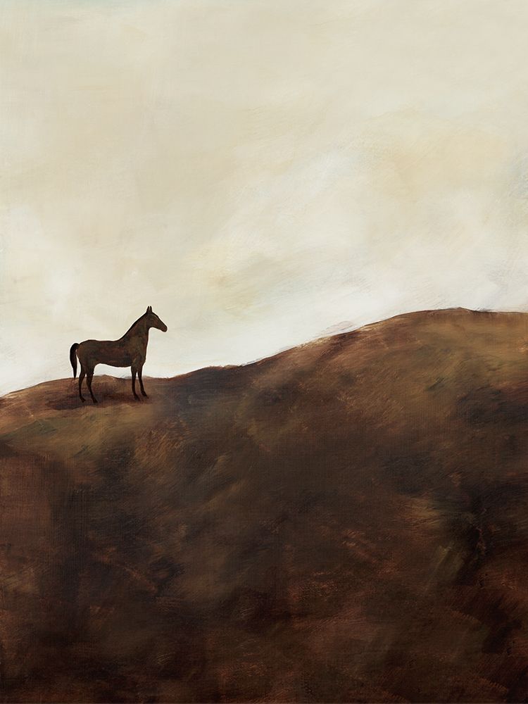 Horse on a Quiet Hilltop II art print by Lily K for $57.95 CAD