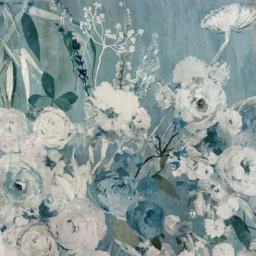 Azure Blossoms I art print by PI Studio for $57.95 CAD