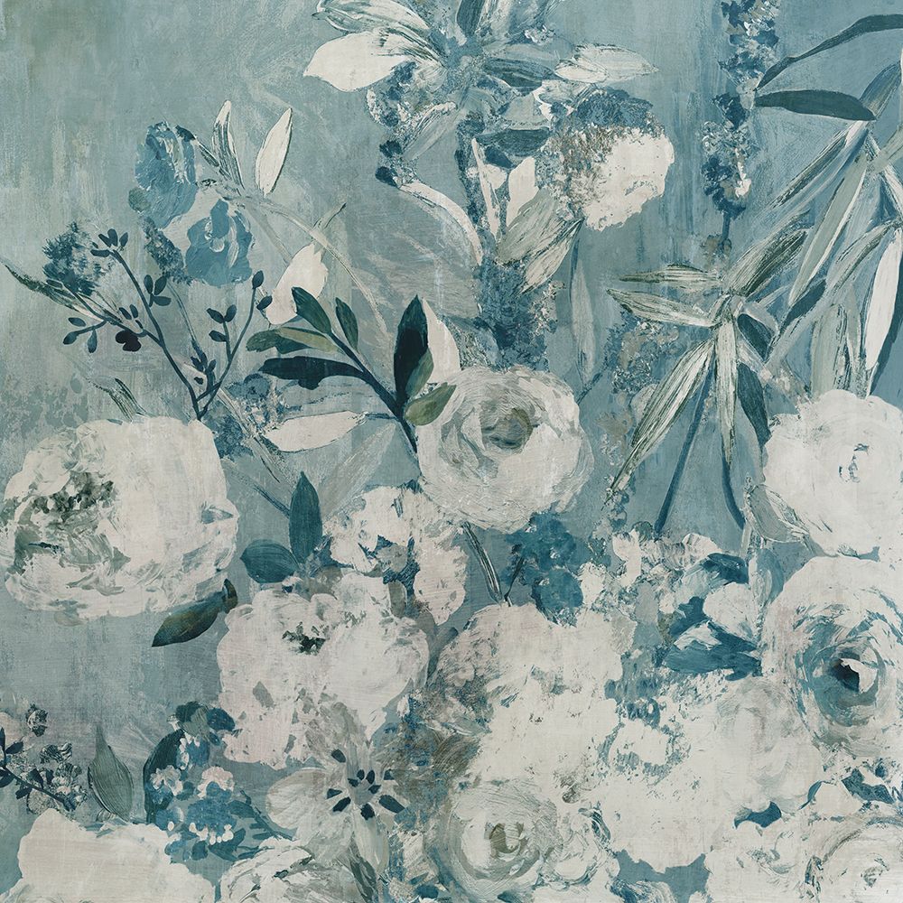 Azure Blossoms II art print by PI Studio for $57.95 CAD