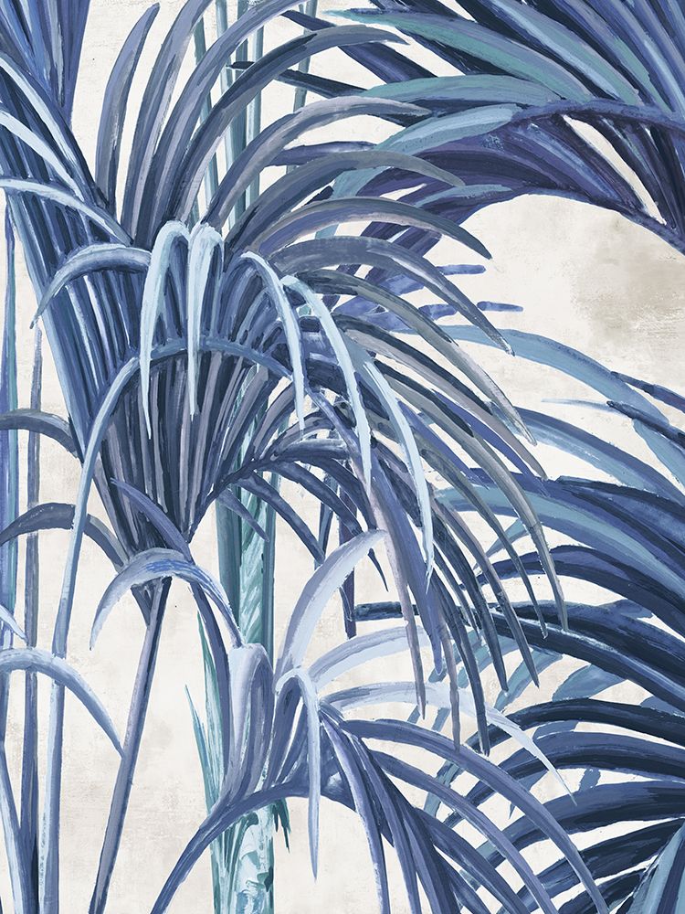 Blue Palm Serenade I art print by PI Studio for $57.95 CAD