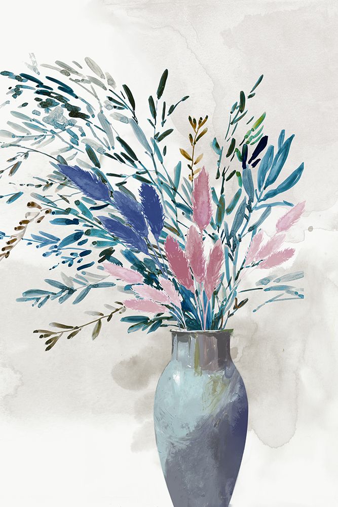Floral Serenity in Soft Hues art print by PI Studio for $57.95 CAD