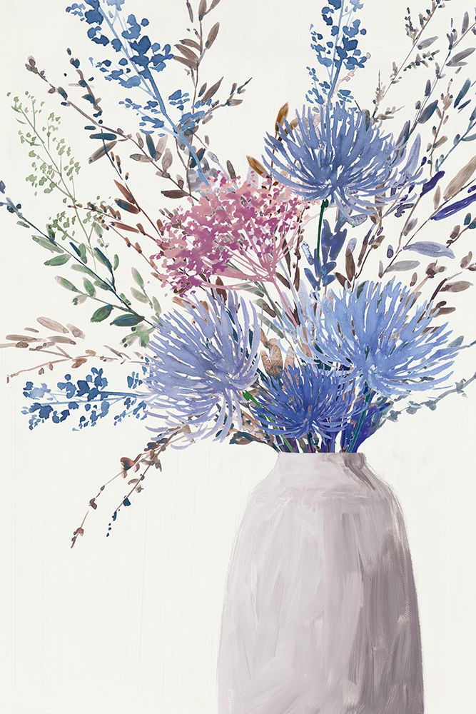 Vibrant Blooms in Subtle Vase art print by PI Studio for $57.95 CAD