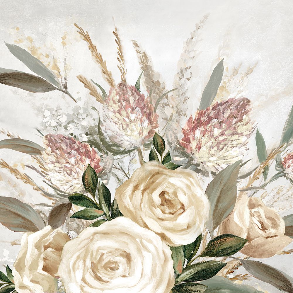 Floral Harmony in Soft Hues art print by PI Studio for $57.95 CAD