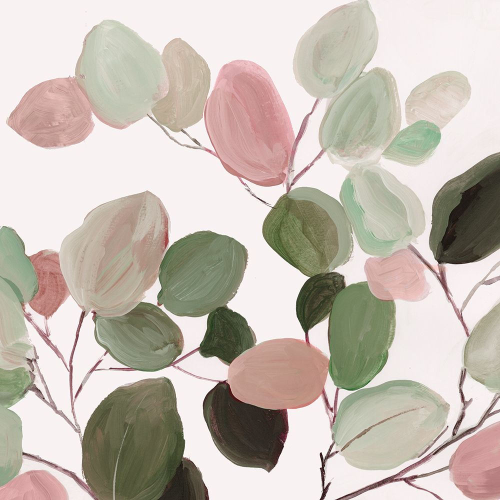 Delicate Pastel Botanical Harmony I art print by PI Studio for $57.95 CAD