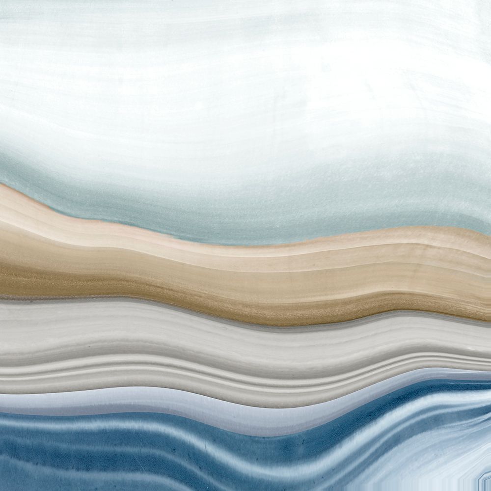 Waves of Tranquil Layers I art print by PI Studio for $57.95 CAD