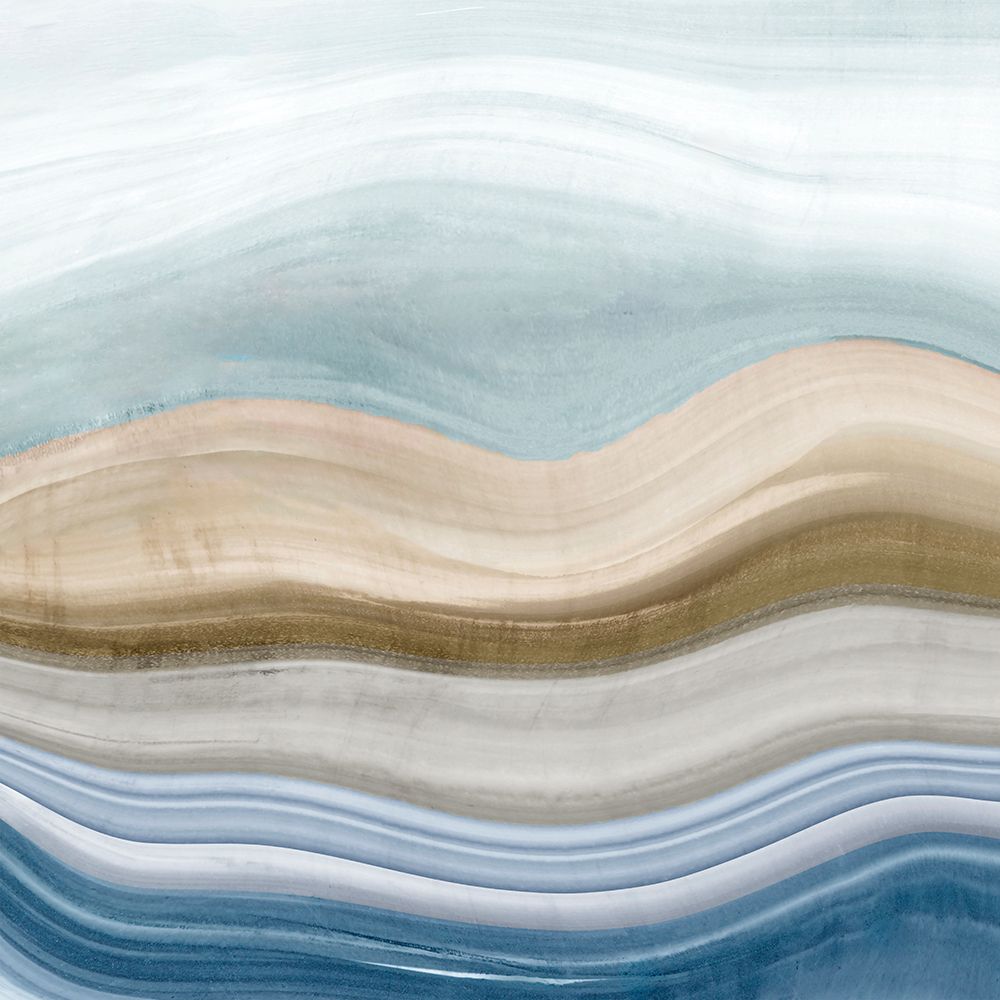 Waves of Tranquil Layers II art print by PI Studio for $57.95 CAD