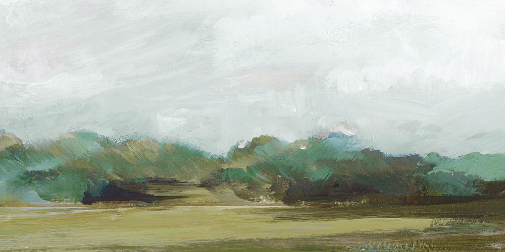 Misty Landscape with Rolling Hills art print by PI Studio for $57.95 CAD