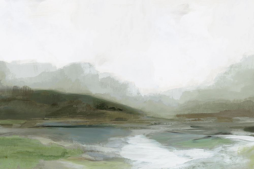 Misty Landscape with Gentle Hills art print by PI Studio for $57.95 CAD