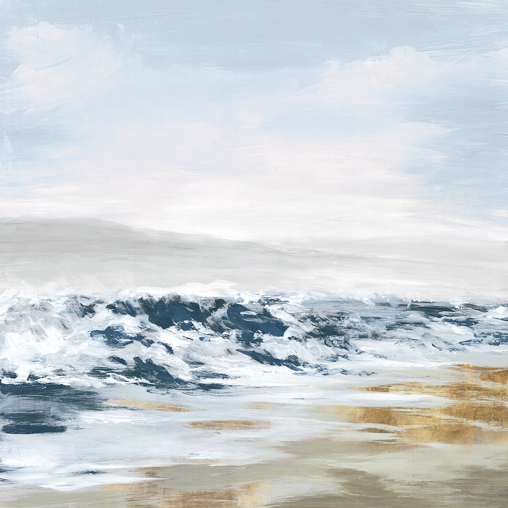 Waves Crashing on a Tranquil Shore art print by PI Studio for $57.95 CAD