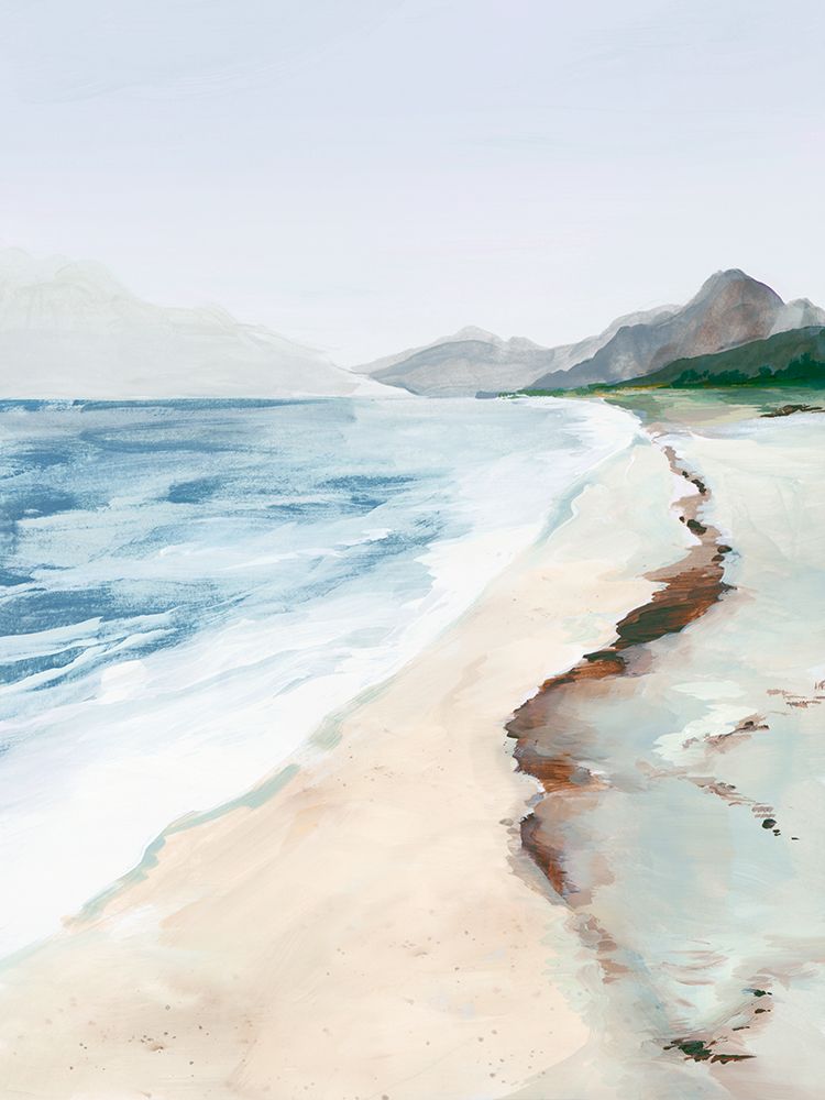 Coastal Serenity Under Overcast Skies art print by PI Studio for $57.95 CAD