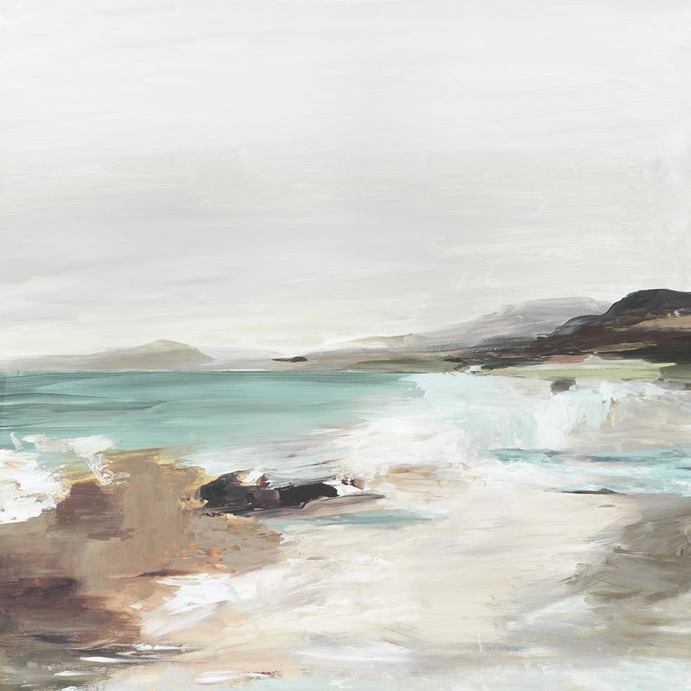Coastal Serenity Under Grey Skies art print by PI Studio for $57.95 CAD