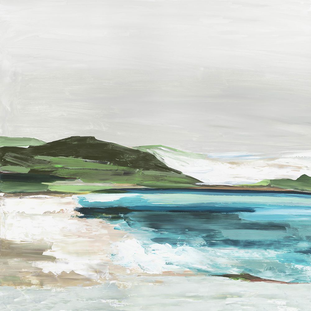 Coastal Serenity Under Grey Skies art print by PI Studio for $57.95 CAD