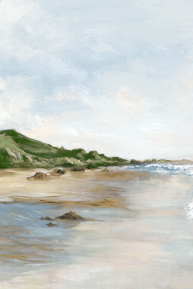 Serene Coastal Landscape Scene art print by PI Studio for $57.95 CAD