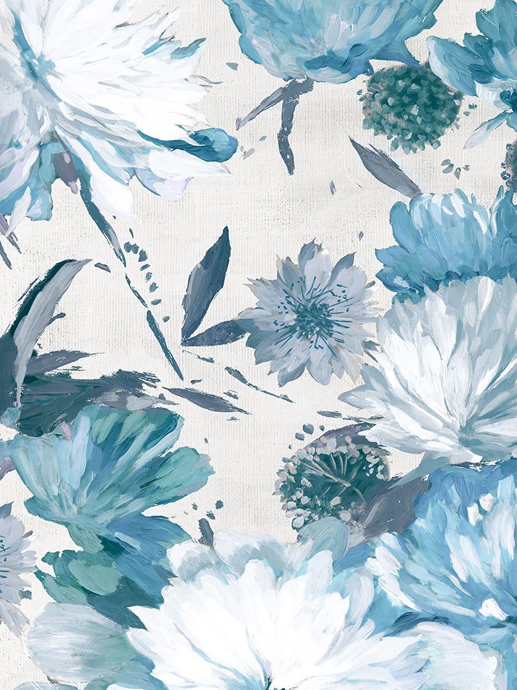 Gentle Blooms in Cool Hues I art print by PI Studio for $57.95 CAD