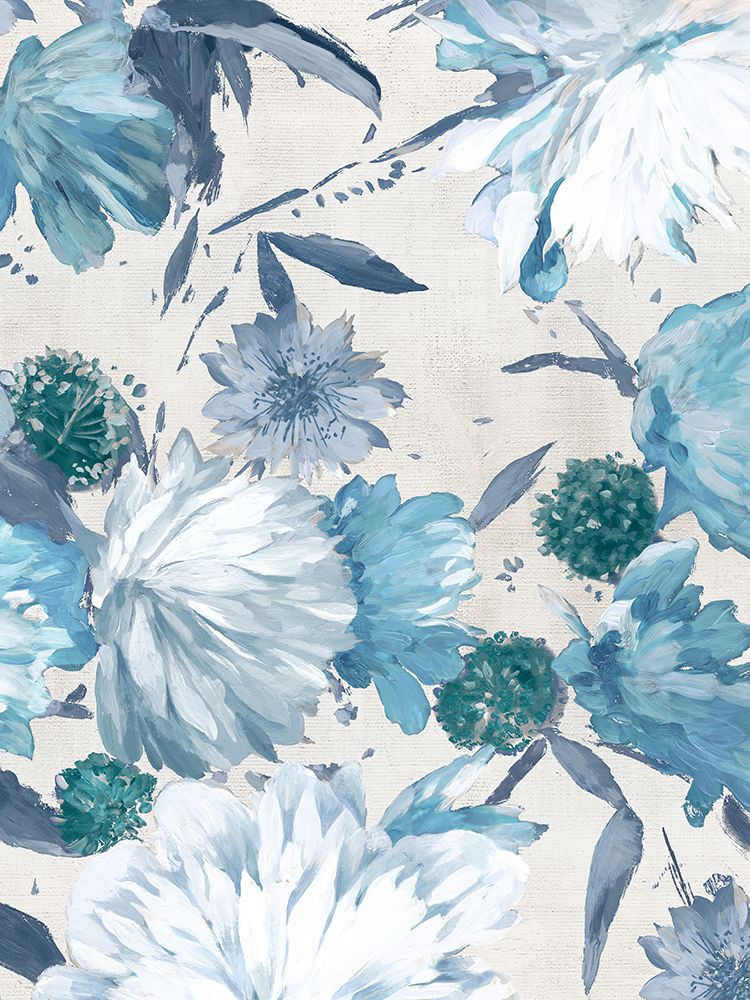 Gentle Blooms in Cool Hues II art print by PI Studio for $57.95 CAD